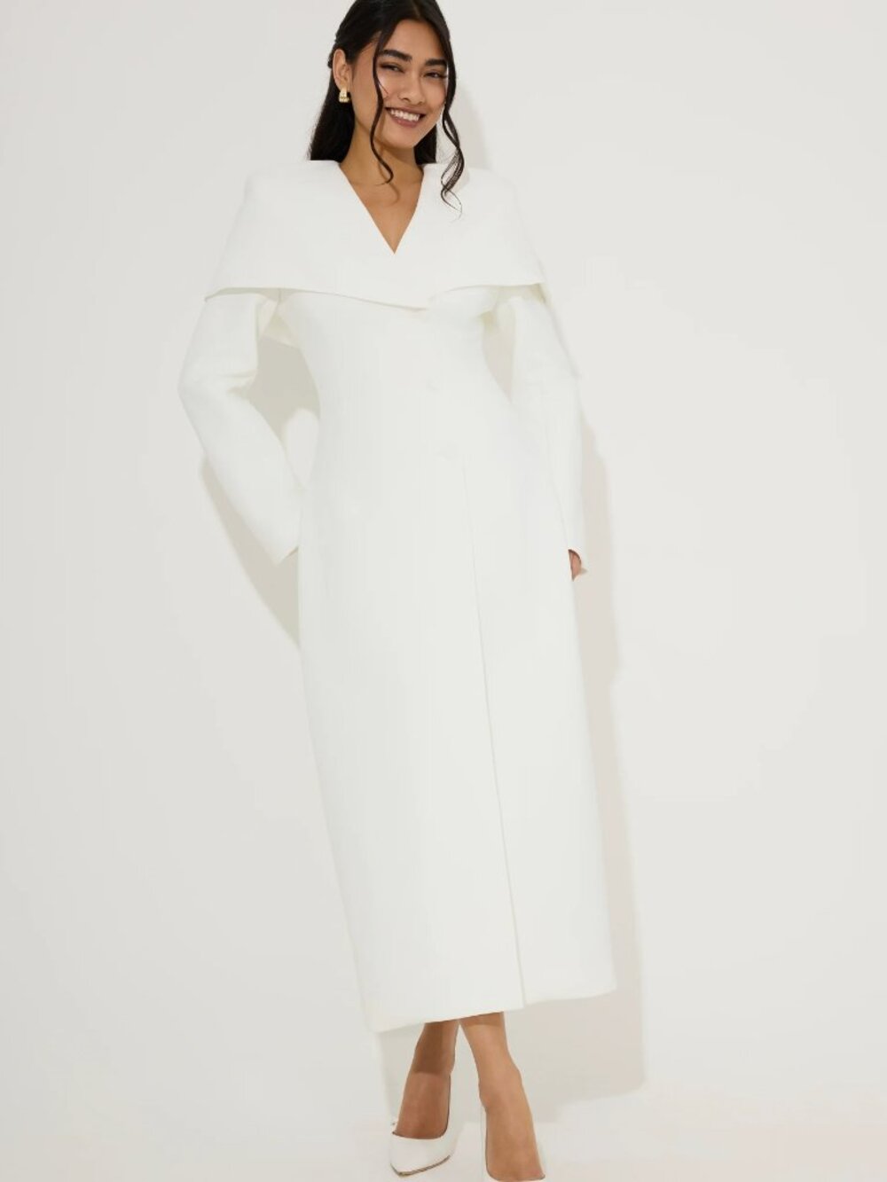 ODDMUSE Statement Collar Midi Dress 3XL